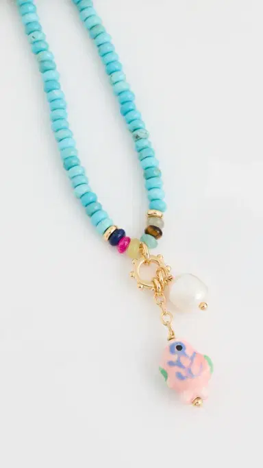 Mignonne Gavigan Whimsy Necklace Turquoise One Size | Thumbnail 4 Mignonne Gavigan Whimsy Necklace Turquoise One Size | Thumbnail 4
