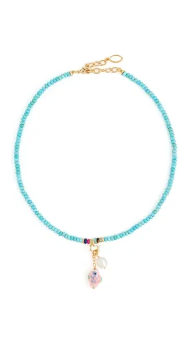 Mignonne Gavigan Whimsy Necklace Turquoise One Size | Thumbnail 5 Mignonne Gavigan Whimsy Necklace Turquoise One Size | Thumbnail 5