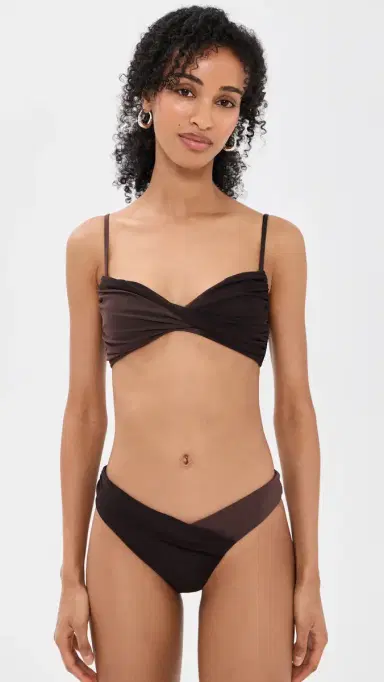 Staud Emsley Bikini Bottoms Espresso/Dark Chocolate | Thumbnail 4 Staud Emsley Bikini Bottoms Espresso/Dark Chocolate | Thumbnail 4