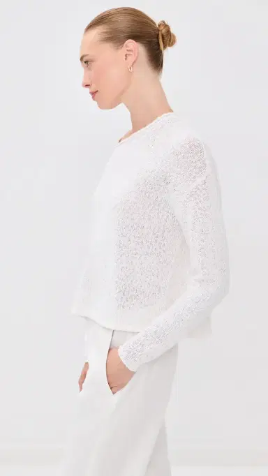 SPRWMN Off houlder Sweater White | Thumbnail 4 SPRWMN Off houlder Sweater White | Thumbnail 4