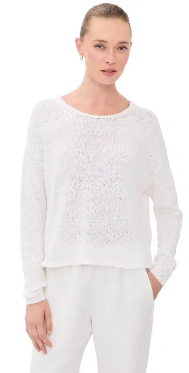 SPRWMN Off houlder Sweater White | Thumbnail 1 SPRWMN Off houlder Sweater White | Thumbnail 1