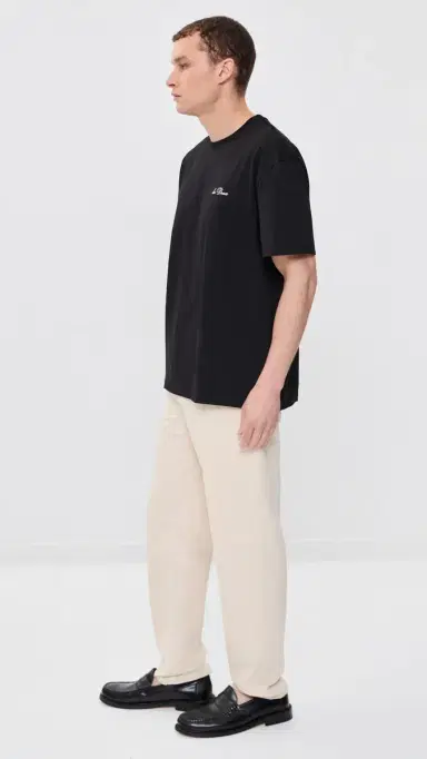 Les Deux Crew T-Shirt Black/White | Thumbnail 5 Les Deux Crew T-Shirt Black/White | Thumbnail 5