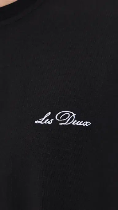 Les Deux Crew T-Shirt Black/White | Thumbnail 6 Les Deux Crew T-Shirt Black/White | Thumbnail 6
