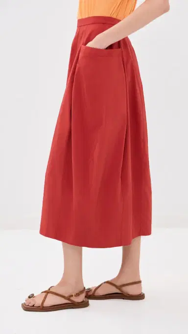 Tibi Nylon Lantern Skirt Red 6 | Thumbnail 4 Tibi Nylon Lantern Skirt Red 6 | Thumbnail 4