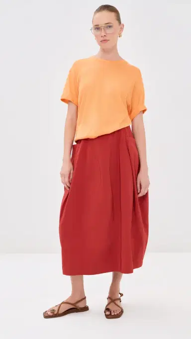 Tibi Nylon Lantern Skirt Red 6 | Thumbnail 5 Tibi Nylon Lantern Skirt Red 6 | Thumbnail 5