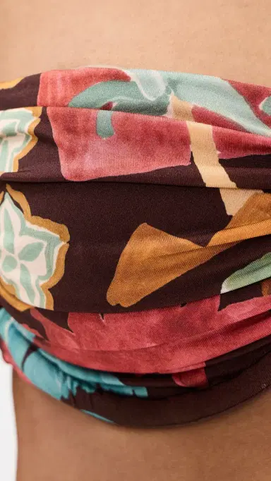 MINKPINK Isola Gathered Bikini Top Cocoa Coast | Thumbnail 6 MINKPINK Isola Gathered Bikini Top Cocoa Coast | Thumbnail 6