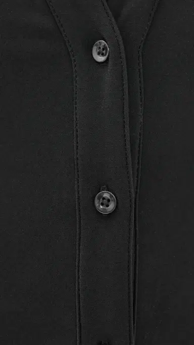 Alice + Olivia Freya Fitted Button Down Thong Bodysuit Black M | Thumbnail 6 Alice + Olivia Freya Fitted Button Down Thong Bodysuit Black M | Thumbnail 6