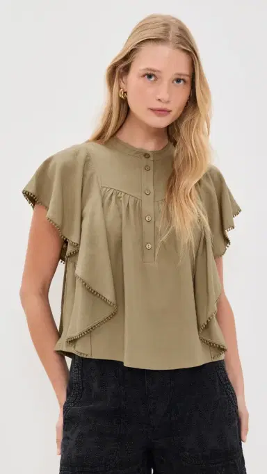 ISABEL MARANT ÉTOILE Marlie Blouse Light Bronze | Thumbnail 2 ISABEL MARANT ÉTOILE Marlie Blouse Light Bronze | Thumbnail 2