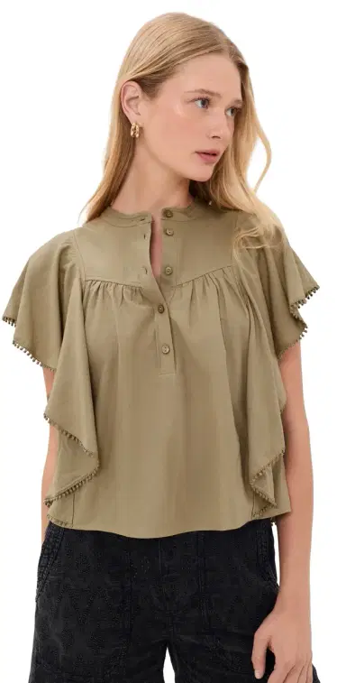 ISABEL MARANT ÉTOILE Marlie Blouse Light Bronze | Thumbnail 1 ISABEL MARANT ÉTOILE Marlie Blouse Light Bronze | Thumbnail 1