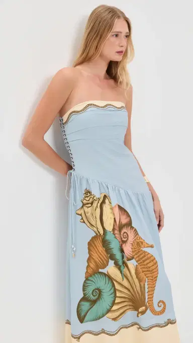 FARM Rio Rio ouvenir Mixed carf Maxi Dress Rio ouvenir Mixed carf Multi | Thumbnail 5 FARM Rio Rio ouvenir Mixed carf Maxi Dress Rio ouvenir Mixed carf Multi | Thumbnail 5