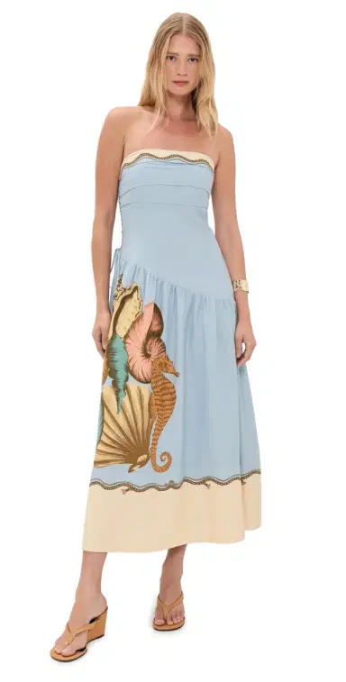 FARM Rio Rio ouvenir Mixed carf Maxi Dress Rio ouvenir Mixed carf Multi | Thumbnail 1 FARM Rio Rio ouvenir Mixed carf Maxi Dress Rio ouvenir Mixed carf Multi | Thumbnail 1