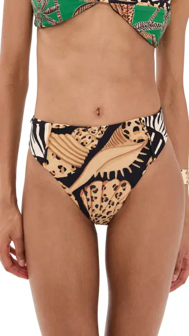 Farm Rio All Over Hot Pants Bikini Bottoms Animal M | Thumbnail 6 Farm Rio All Over Hot Pants Bikini Bottoms Animal M | Thumbnail 6
