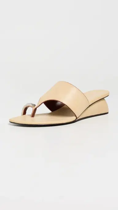 Tory Burch Pierced Wedge Sandals Smoky Tan 6 | Thumbnail 2 Tory Burch Pierced Wedge Sandals Smoky Tan 6 | Thumbnail 2