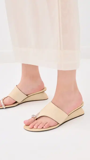 Tory Burch Pierced Wedge Sandals Smoky Tan 6 | Thumbnail 3 Tory Burch Pierced Wedge Sandals Smoky Tan 6 | Thumbnail 3