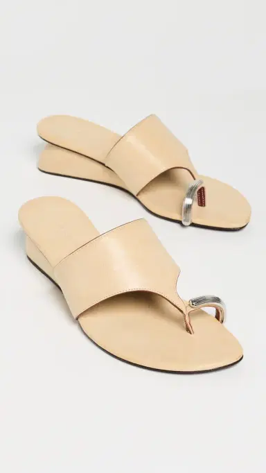 Tory Burch Pierced Wedge Sandals Smoky Tan 6 | Thumbnail 5 Tory Burch Pierced Wedge Sandals Smoky Tan 6 | Thumbnail 5