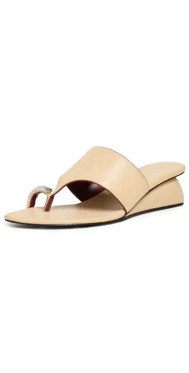 Tory Burch Pierced Wedge Sandals Smoky Tan 6 | Thumbnail 1 Tory Burch Pierced Wedge Sandals Smoky Tan 6 | Thumbnail 1