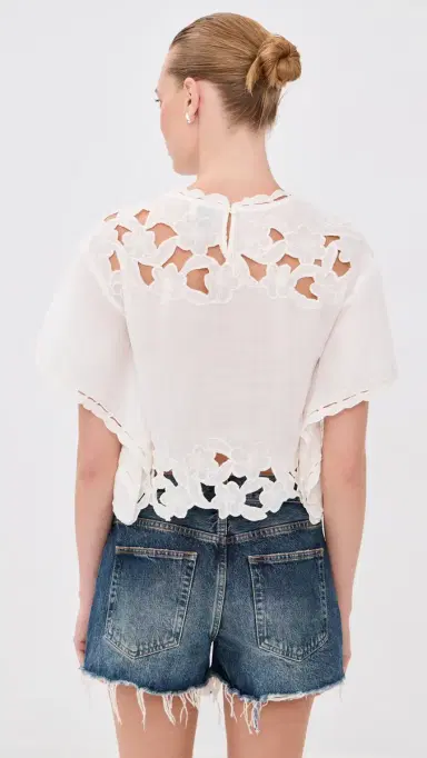Isabel Marant Relda Top White | Thumbnail 3 Isabel Marant Relda Top White | Thumbnail 3