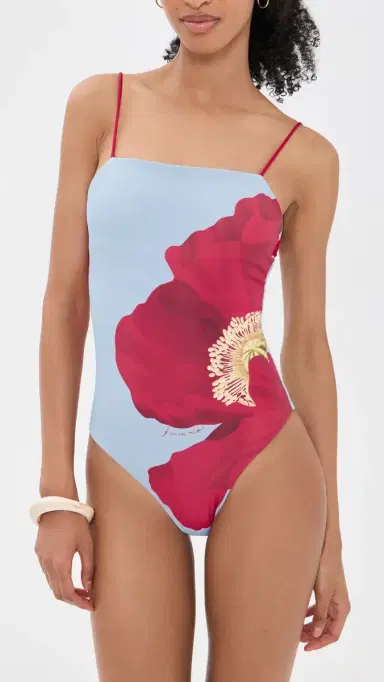 FARM Rio Full Cut Placed One Piece Poppy Flowers | Thumbnail 2 FARM Rio Full Cut Placed One Piece Poppy Flowers | Thumbnail 2