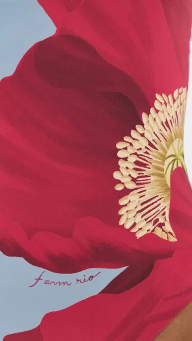 FARM Rio Full Cut Placed One Piece Poppy Flowers | Thumbnail 6 FARM Rio Full Cut Placed One Piece Poppy Flowers | Thumbnail 6