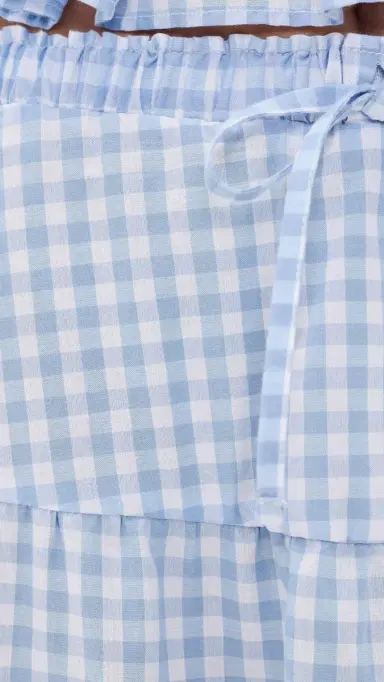 Peixoto Riley Maxi Skirt Cloud Blue Gingham | Thumbnail 6 Peixoto Riley Maxi Skirt Cloud Blue Gingham | Thumbnail 6