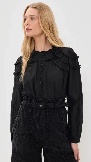 Isabel Marant Étoile Christa Top Black | Thumbnail 2 Isabel Marant Étoile Christa Top Black | Thumbnail 2