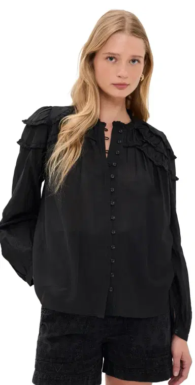 Isabel Marant Étoile Christa Top Black | Thumbnail 1 Isabel Marant Étoile Christa Top Black | Thumbnail 1