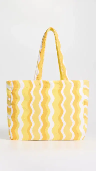 Weezie Looped Terry Beach Tote Spritz Squiggle One Size | Thumbnail 2 Weezie Looped Terry Beach Tote Spritz Squiggle One Size | Thumbnail 2