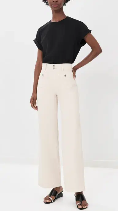 Veronica Beard Jean Taylor Jeans Ecru | Thumbnail 5 Veronica Beard Jean Taylor Jeans Ecru | Thumbnail 5