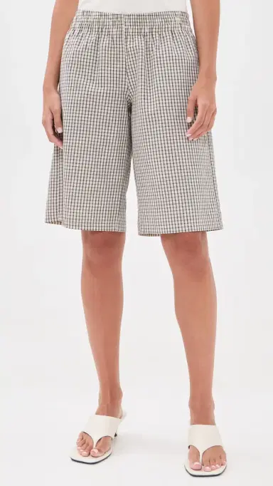 Lioness evigney Long Shorts Cream Check | Thumbnail 2 Lioness evigney Long Shorts Cream Check | Thumbnail 2