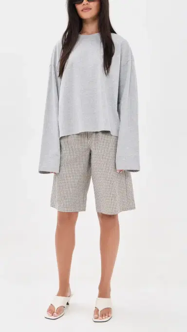 Lioness evigney Long Shorts Cream Check | Thumbnail 5 Lioness evigney Long Shorts Cream Check | Thumbnail 5