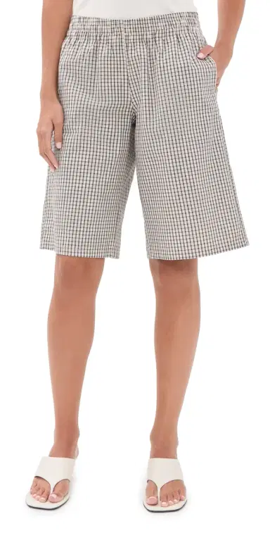 Lioness evigney Long Shorts Cream Check | Thumbnail 1 Lioness evigney Long Shorts Cream Check | Thumbnail 1