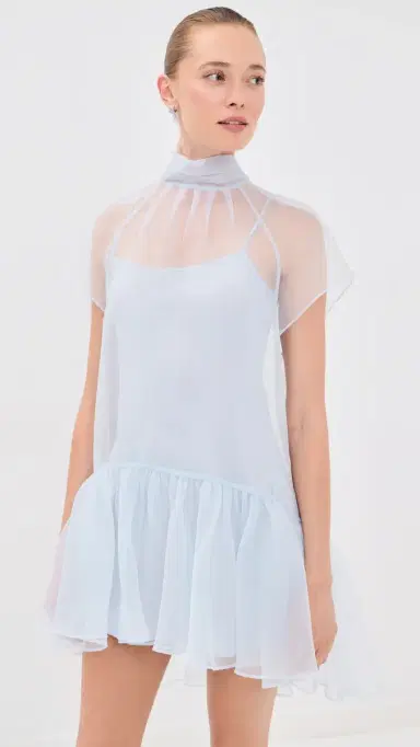 SIMKHAI Beaux Mini Dress PERIWINKLE SKY | Thumbnail 2 SIMKHAI Beaux Mini Dress PERIWINKLE SKY | Thumbnail 2
