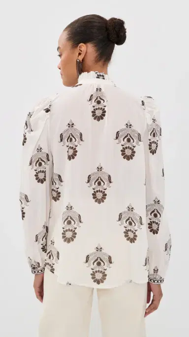 ALIX OF BOHEMIA Annabel Java Cactus Shirt Off-White | Thumbnail 3 ALIX OF BOHEMIA Annabel Java Cactus Shirt Off-White | Thumbnail 3
