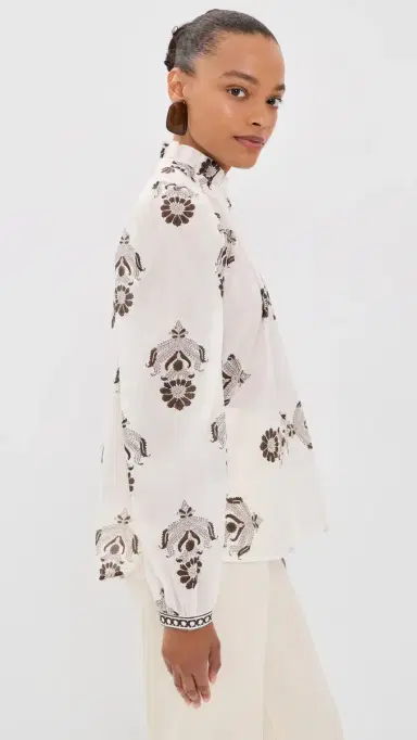 ALIX OF BOHEMIA Annabel Java Cactus Shirt Off-White | Thumbnail 4 ALIX OF BOHEMIA Annabel Java Cactus Shirt Off-White | Thumbnail 4