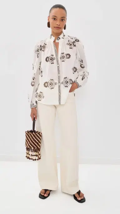 ALIX OF BOHEMIA Annabel Java Cactus Shirt Off-White | Thumbnail 5 ALIX OF BOHEMIA Annabel Java Cactus Shirt Off-White | Thumbnail 5