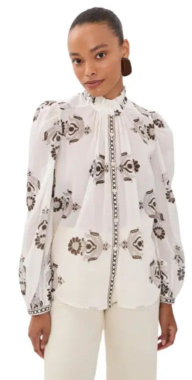 ALIX OF BOHEMIA Annabel Java Cactus Shirt Off-White | Thumbnail 1 ALIX OF BOHEMIA Annabel Java Cactus Shirt Off-White | Thumbnail 1