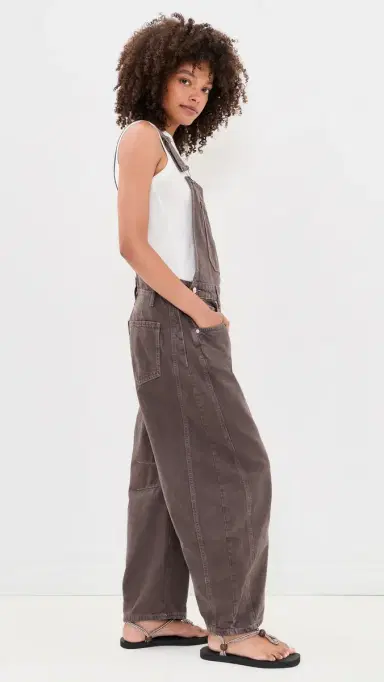 Free People Good uck Overalls CHOCOATE MOUSSE | Thumbnail 4 Free People Good uck Overalls CHOCOATE MOUSSE | Thumbnail 4