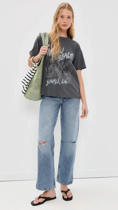 Anine Bing Roy Jeans Pacific Blue | Thumbnail 5 Anine Bing Roy Jeans Pacific Blue | Thumbnail 5