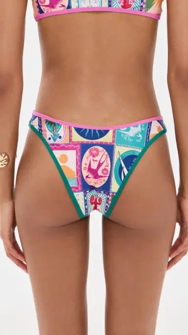 Agua Bendita Avy Hand Embroidered Reversible Bikini Bottoms Multicolor S | Thumbnail 3 Agua Bendita Avy Hand Embroidered Reversible Bikini Bottoms Multicolor S | Thumbnail 3