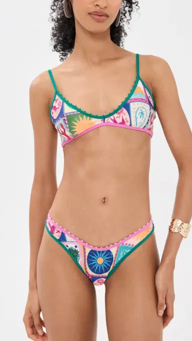 Agua Bendita Avy Hand Embroidered Reversible Bikini Bottoms Multicolor S | Thumbnail 5 Agua Bendita Avy Hand Embroidered Reversible Bikini Bottoms Multicolor S | Thumbnail 5