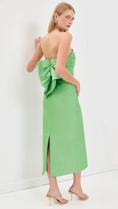 Shoshanna Katerina Midi Dress Verde 0 | Thumbnail 3 Shoshanna Katerina Midi Dress Verde 0 | Thumbnail 3