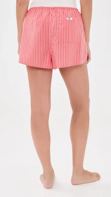 Lunya Airy Cotton Shorts unset tripe | Thumbnail 3 Lunya Airy Cotton Shorts unset tripe | Thumbnail 3