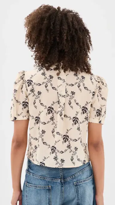 Alix of Bohemia Chance hadow Lace Shirt Off-White | Thumbnail 3 Alix of Bohemia Chance hadow Lace Shirt Off-White | Thumbnail 3