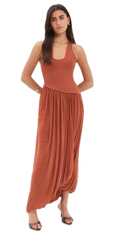 Ronny Kobo eyer Midi Dress Rust | Thumbnail 1 Ronny Kobo eyer Midi Dress Rust | Thumbnail 1