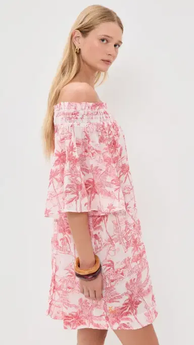 Coniglio Palm Beach Flagler Mini Dress Palm Beach Vermilion One Size | Thumbnail 4 Coniglio Palm Beach Flagler Mini Dress Palm Beach Vermilion One Size | Thumbnail 4