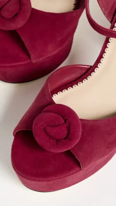 Cinq à Sept Arianna Suede Platform Sandals berrywine 39 | Thumbnail 6 Cinq à Sept Arianna Suede Platform Sandals berrywine 39 | Thumbnail 6