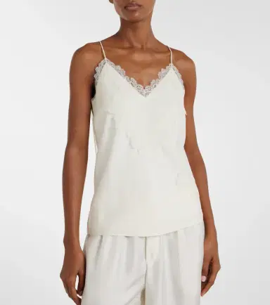 RÓHE Róhe Lace-trimmed satin camisole | Thumbnail 4 RÓHE Róhe Lace-trimmed satin camisole | Thumbnail 4