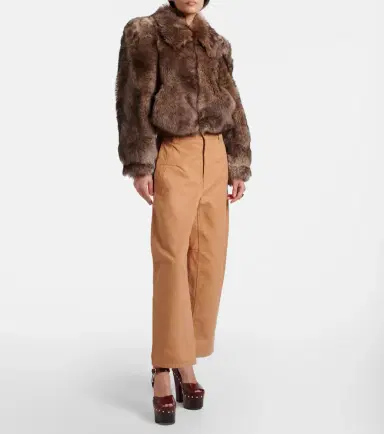 Chloé Chloé Cropped barrel-leg pants | Thumbnail 4 Chloé Chloé Cropped barrel-leg pants | Thumbnail 4