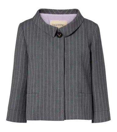 Valentino Pinstripe virgin wool jacket | Thumbnail 1 Valentino Pinstripe virgin wool jacket | Thumbnail 1