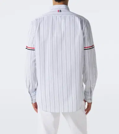 Thom Browne 4-Bar striped cotton shirt | Thumbnail 4 Thom Browne 4-Bar striped cotton shirt | Thumbnail 4